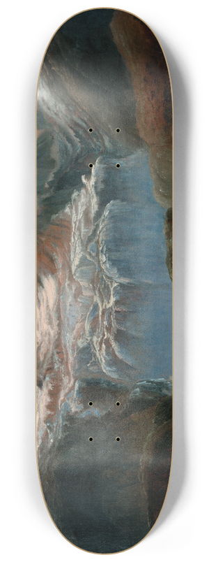 Peder Balke - The Glacier, Jostedalsbreen 8.25 inch art skate deck
