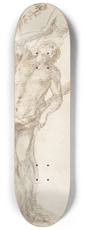 Pedro Duque y Cornejo - Saint Sebastian Tied to a Tree 8.25 inch art skate deck