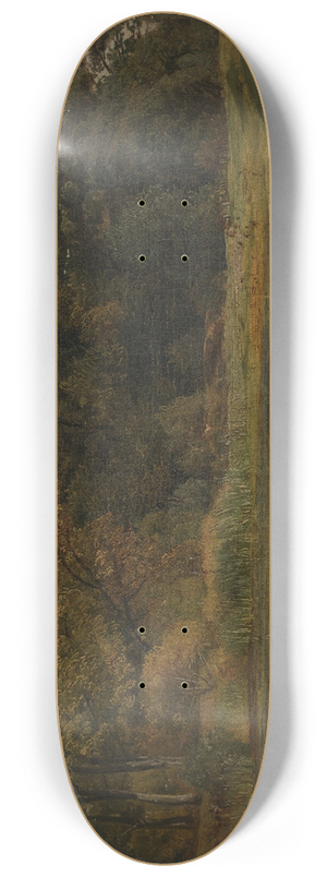 Johann Wilhelm Schirmer - Waldteich 8.25 inch art skate deck