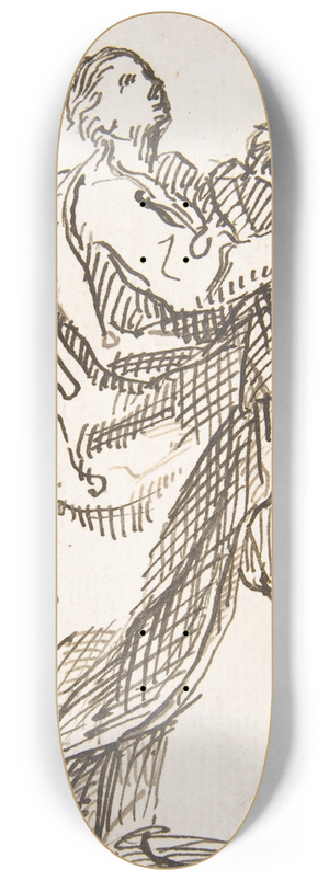 Pedro Duque y Cornejo - Standing Saint 8.25 inch art skate deck