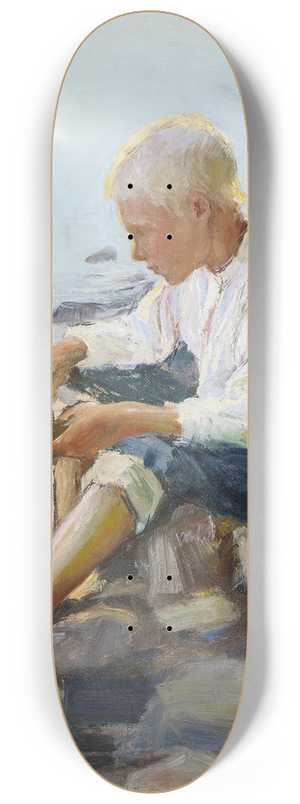 Pekka Halonen - Boy On The Shore 8.25 inch art skate deck