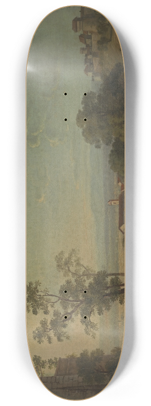 Peter Birmann - Landscape near Frascati 8.25 inch art skate deck