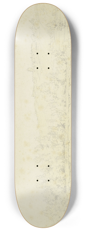 Peter Burnitz - Landscape at the Seine 8.25 inch art skate deck