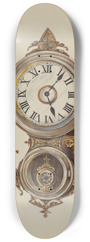 Peter Connin - Metal Wall Clock 8.25 inch art skate deck
