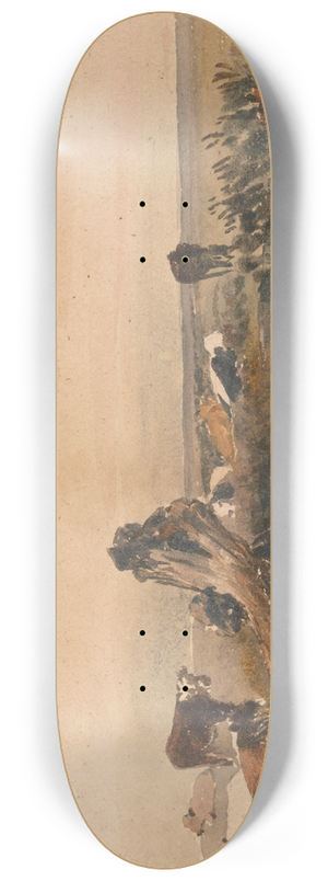 Peter DeWint - Cattle by a Stream 8.25 inch art skate deck