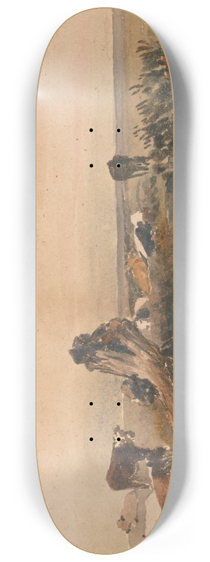 Peter DeWint - Cattle by a Stream 8.25 inch art skate deck
