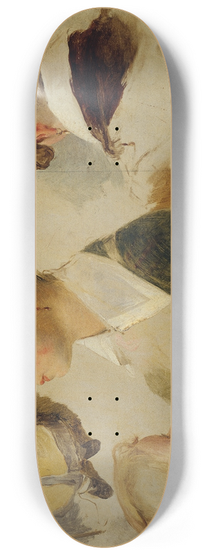 Peter Fendi - Figurale Studien 8.25 inch art skate deck