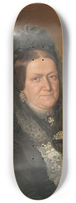 Peter Michal Boh - Portrait of Old Mrs. Kuhmannov 8.25 inch art skate deck