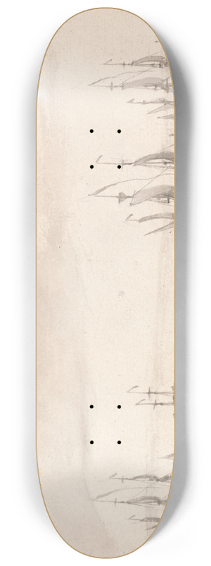 Peter Monamy - Men of War off Sheerness 8.25 inch art skate deck