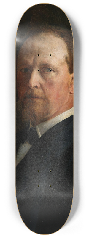 Peter Nicolai Arbo - Self-Portrait 8.25 inch art skate deck