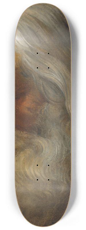 Peter Paul Rubens - Head study of a bearded old man 8.25 inch art skate deck