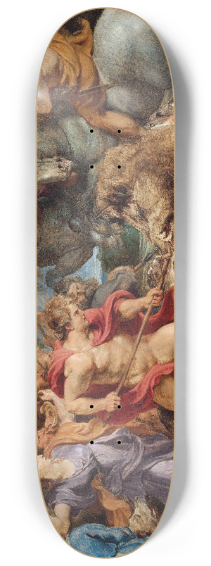 Peter Paul Rubens - The Calydonian Boar Hunt 8.25 inch art skate deck