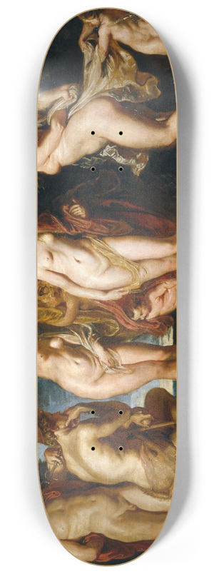 Peter Paul Rubens - The Judgment Of Paris 8.25 inch art skate deck