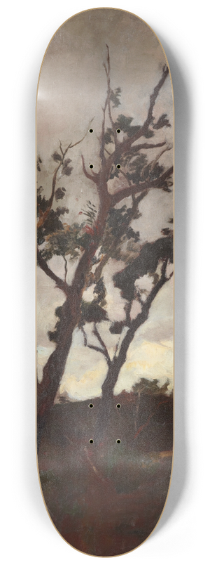 Petrus van der Velden - Tree study 8.25 inch art skate deck