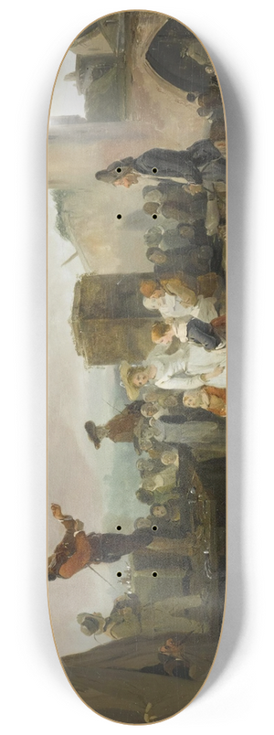 Philibert-Louis Debucourt - A Village Fair 8.25 inch art skate deck