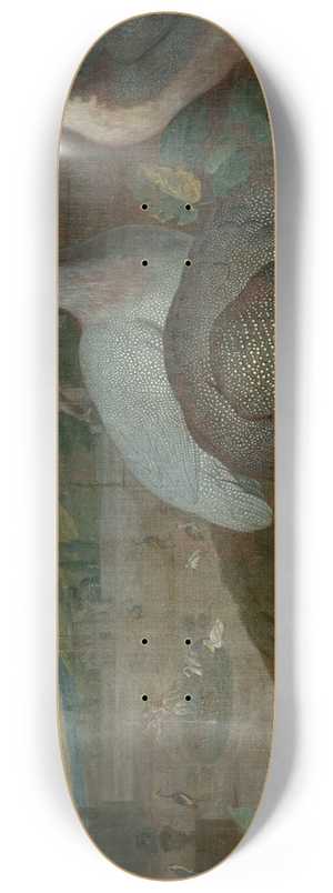 Philipp Ferdinand de Hamilton - Perlhhner Mit Meerschweinchen 8.25 inch art skate deck