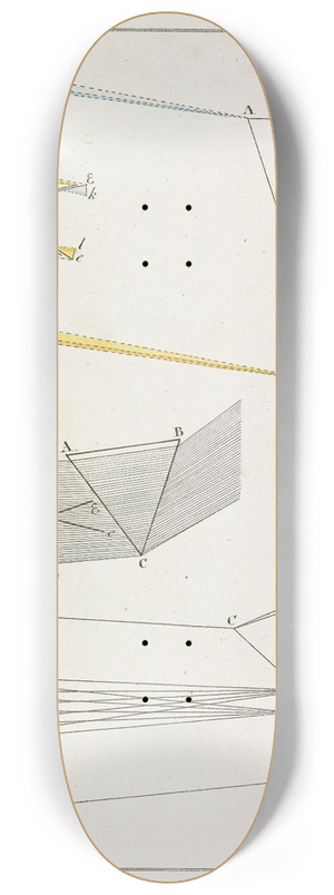 Johann Wolfgang Von Goethe - Zur Farbenlehre Pl.15 8.25 inch art skate deck