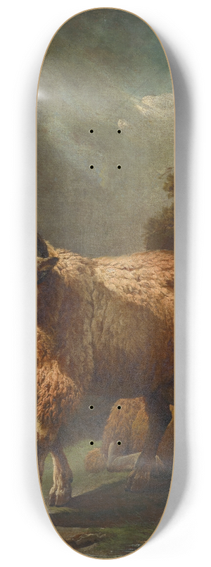 Philipp Peter Roos - Two Sheep 8.25 inch art skate deck