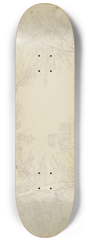 Philipp Rth - Blick von Sden auf das Heidelberger Schlo 8.25 inch art skate deck