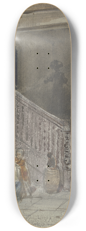 Philipp Rumpf - Yard with staircase 8.25 inch art skate deck