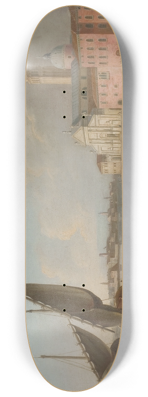 Johan Richter - View of Venice with San Giorgio Maggiore 8.25 inch art skate deck