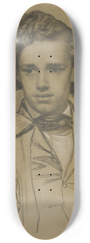 Philipp Winterwerb - Bildnis des Malers Albert Hendschel. 8.25 inch art skate deck