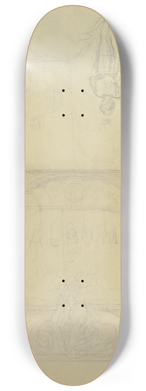 Philipp Winterwerb - Draft for a title page 8.25 inch art skate deck