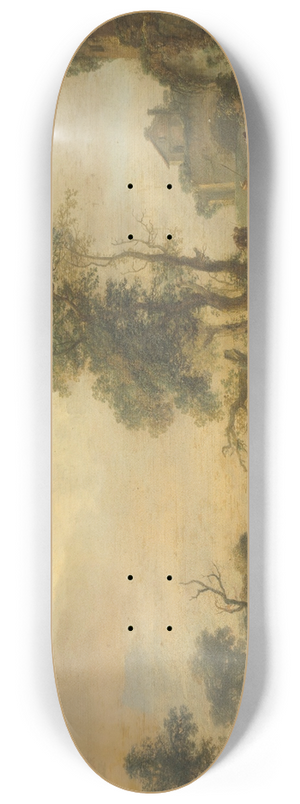 Philips Wouwerman - A stag hunt 8.25 inch art skate deck