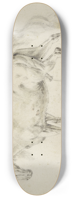 Philips Wouwerman - Peeing horse 8.25 inch art skate deck