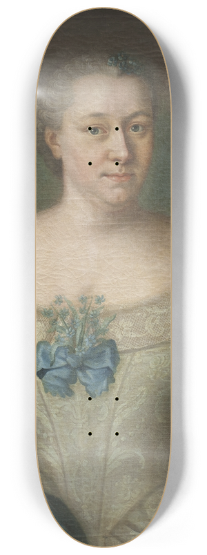 Johan Stlbom - Hedvig Charlotta Nordenflycht, 1718-1763 8.25 inch art skate deck