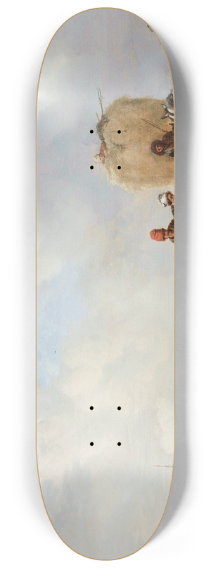 Philips Wouwerman - The Hay Wagon 8.25 inch art skate deck