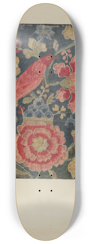 Phyllis Dorr - Crewel Embroidered Panel 8.25 inch art skate deck