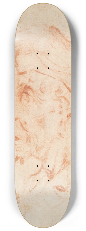 Pier Leone Ghezzi - Head of a Man inProfile 8.25 inch art skate deck