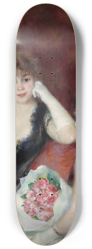 Pierre-Auguste Renoir - A box at the theater (At the concert) 8.25 inch art skate deck