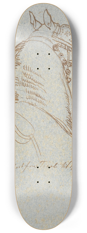 Johan Thomas Lundbye - Hoved og hals af Vetturinhest 8.25 inch art skate deck Johan Thomas Lundbye - Hoved og hals af Vetturinhest 8.25 inch art skate deck