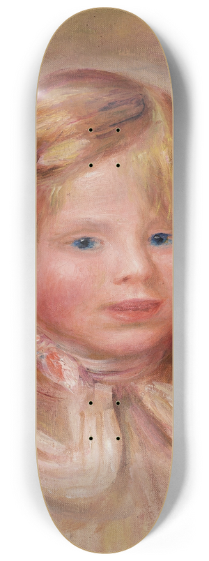 Pierre-Auguste Renoir - Coco au ruban rose 8.25 inch art skate deck
