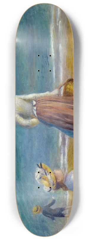 Pierre-Auguste Renoir - Figures on the Beach 8.25 inch art skate deck
