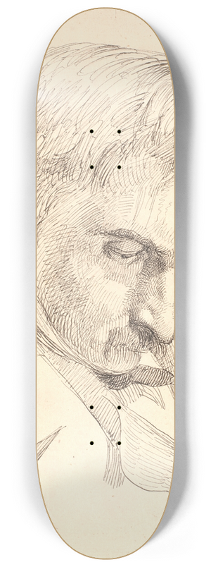 Johan Thomas Lundbye - Portrt af en af kunstnerens brdre 8.25 inch art skate deck Johan Thomas Lundbye - Portrt af en af kunstnerens brdre 8.25 inch art skate deck