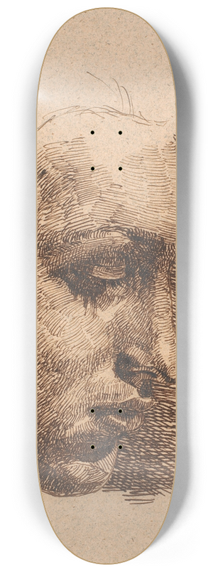Johan Thomas Lundbye - Profilportrt 8.25 inch art skate deck