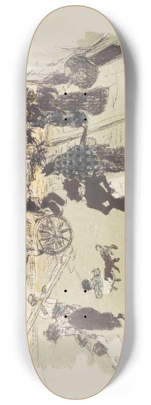 Pierre Bonnard - Coin de rue 8.25 inch art skate deck