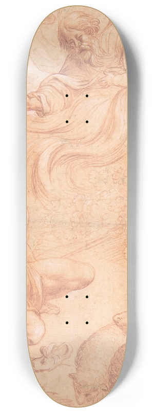 Pierre Brebiette - God Appearing to Moses 8.25 inch art skate deck