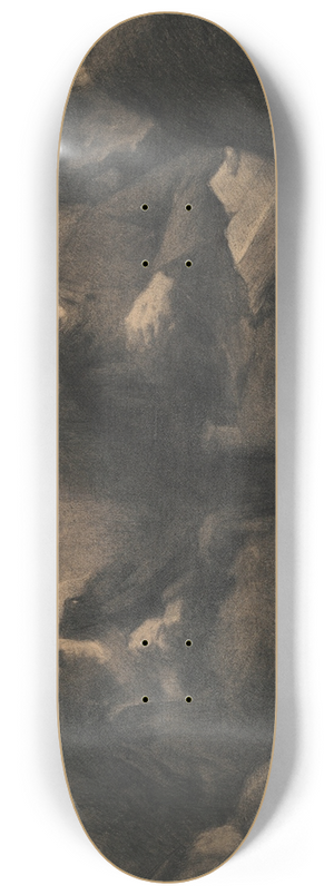 Pierre Jacques Dierckx - Reading the Bible 8.25 inch art skate deck