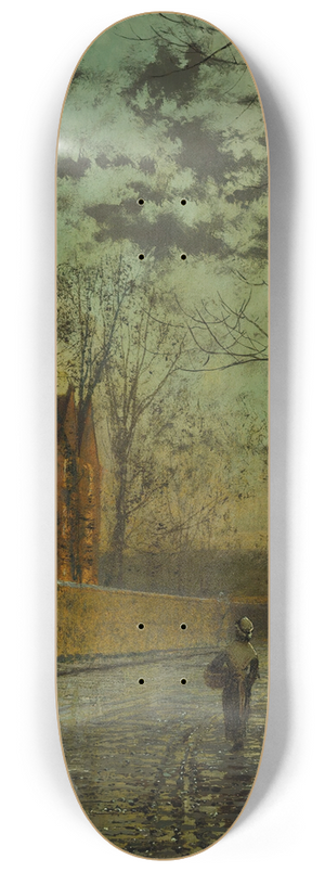 John Atkinson Grimshaw - After The Shower 8.25 inch art skate deck