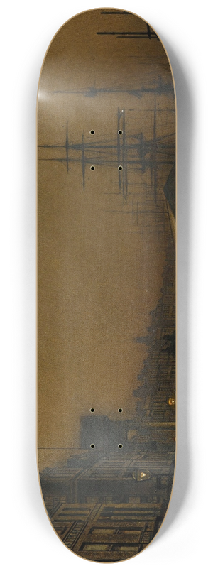 John Atkinson Grimshaw - Glasgow 8.25 inch art skate deck