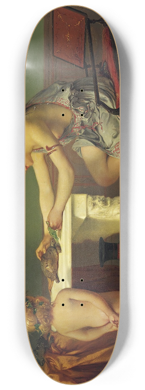 Pierre Olivier Joseph Coomans - Feeding The Turtle 8.25 inch art skate deck