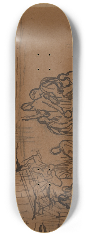 Pierre Puvis de Chavannes - Etude de composition 8.25 inch art skate deck