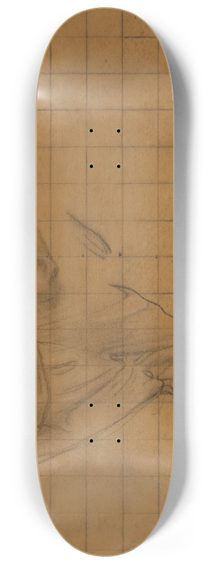 Pierre Puvis de Chavannes - Etude de draperie 8.25 inch art skate deck