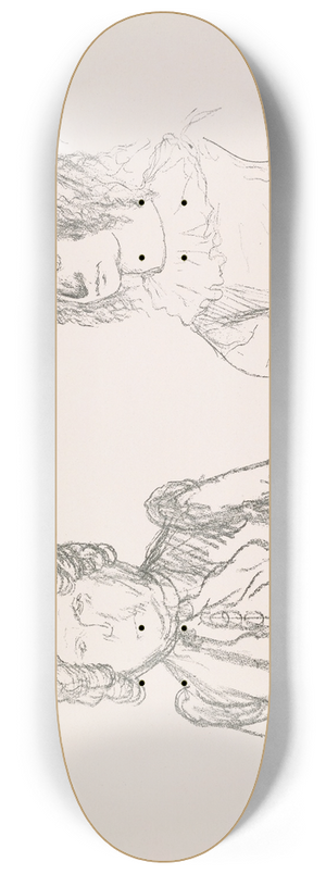 Pierre Puvis de Chavannes - Les caricatures de Puvis de Chavannes Pl.19 8.25 inch art skate deck
