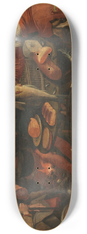Pieter Aertsen - Kitchen Scene 8.25 inch art skate deck