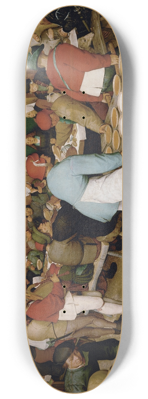 Pieter Bruegel The Elder - Peasant Wedding 8.25 inch art skate deck